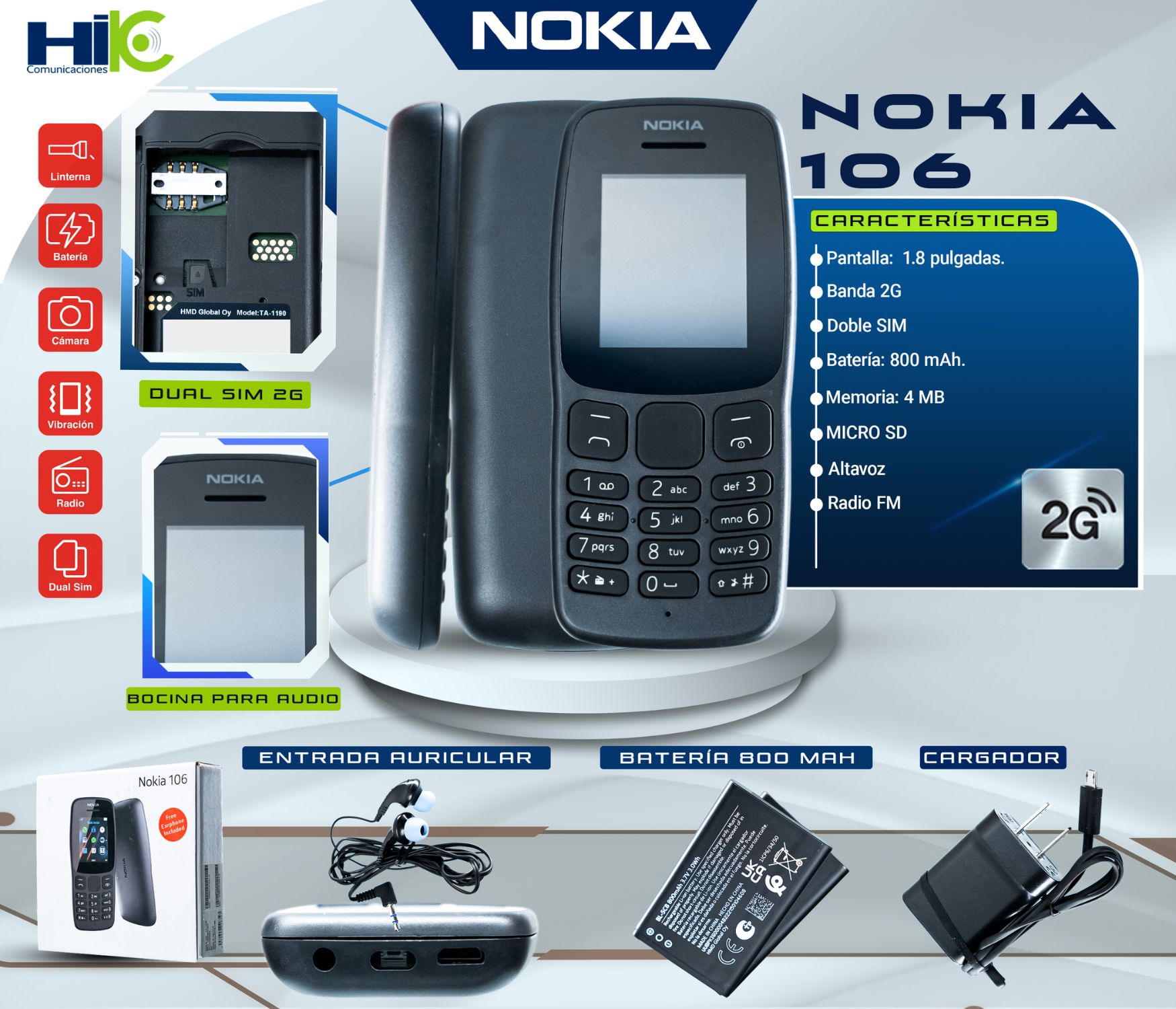 NOKIA 106 2G HIK