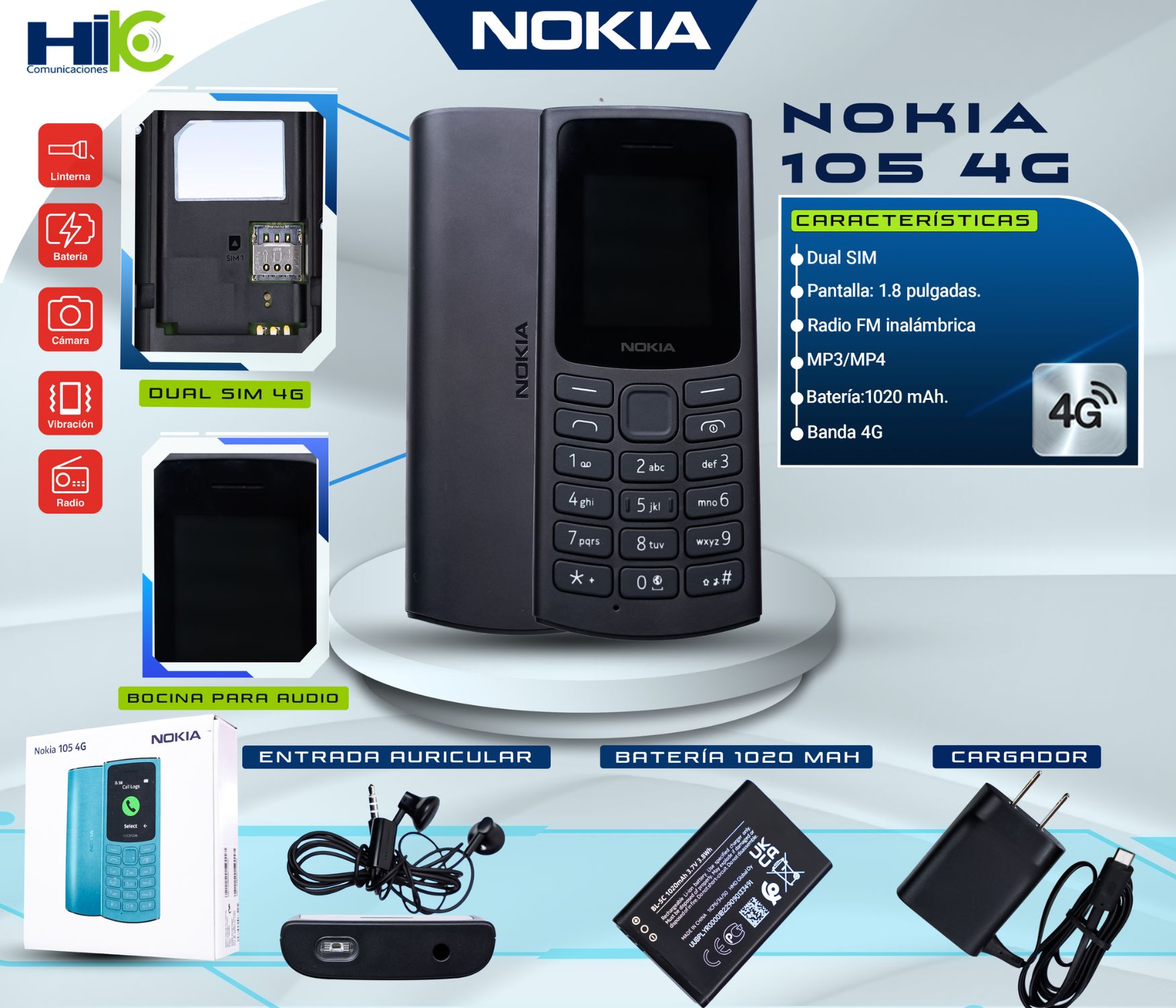 NOKIA 105 4G HIK