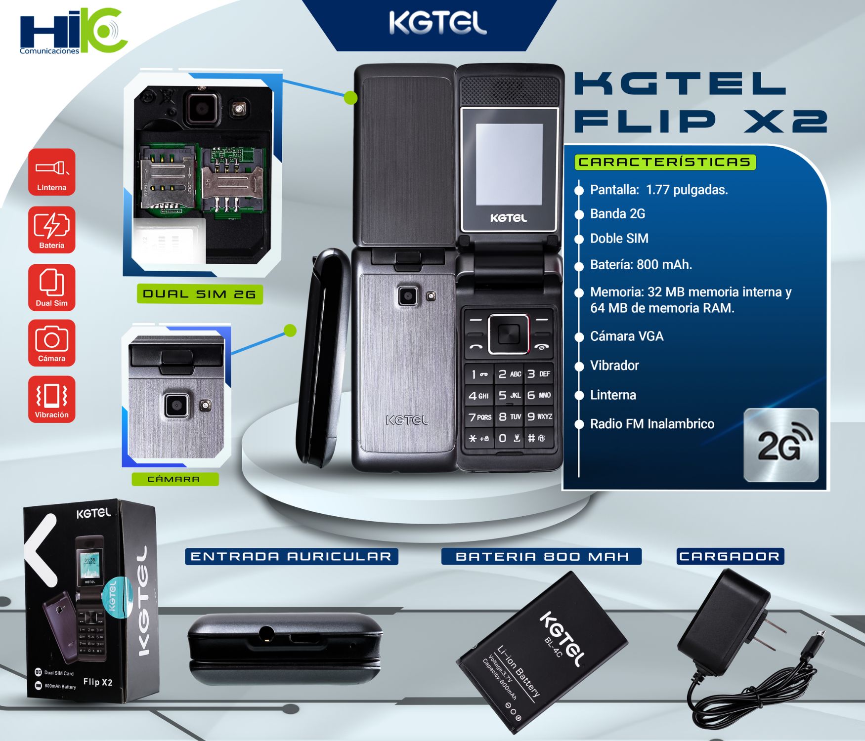 KGTEL FLIP X2 HIK